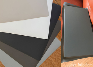 Graue, einfarbige, supermatte PVC-Dekorfolie für Membrantüren