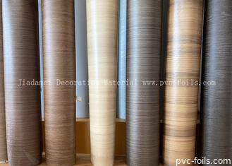 0.18mm Goldene Eiche Holz Getreide PVC Möbelfilm Für Kunststoff Profil Verpackung
