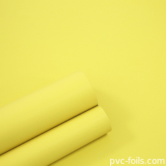 Gelbfarbiger PVC-Dekorationsfilm Supermatte für Schlafzimmerschranktüren