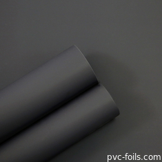 Dunkelgraue PVC-Dekorationsfolie für die Innenausstattung, supermatte