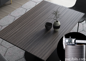 Möbel PVC Oberflächenfolie Holzkorn Design Maßgeschneiderte Dicke Für Lamination