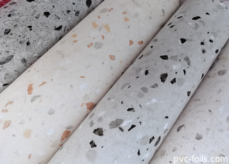 Steindesign Weißmarmor PVC-Dekorationsfilm für Küchentische