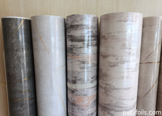 1400 mm glänzende Marmor-PVC-Film für Vakuum-Membranpresse