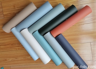 Solidfarbiger Soft Touch PVC Dekorationsfilm für Vakuumpressen und Membrantüren