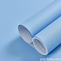 Blaue Feste Farbe Selbstklebstoff PVC-Film Matte Embossed- Peel And Stick für Möbelbeschichtung