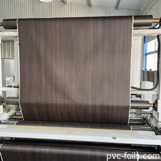 Dunkle Holzkornlaminate PVC-Folien Membran für MDF Schranktür Vakuumpresse