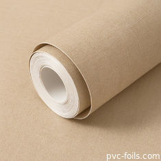 Gewebe Textur Feste Farbe Pvc Selbstklebfilm für die Wanddekoration