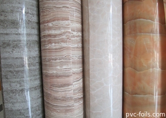 Erhitzender beständiger Hochglanz PVC-Film für Türen marmorn Effekt