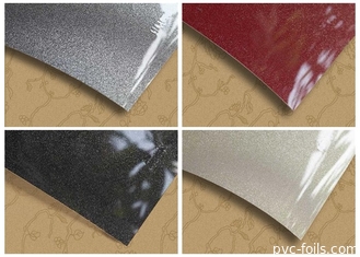 Hochglanz Metall Pvc Film Druck Design für Laminat Schrank Abdeckung 0,3 mm