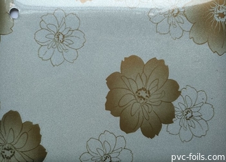 Glänzende Blume druckte selbstklebende PVC-Film-Lieferanten für Schranktür