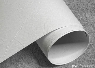 Prägeartige selbstklebende Folie PVCs für Möbel-Membran gepressten weißen Lech