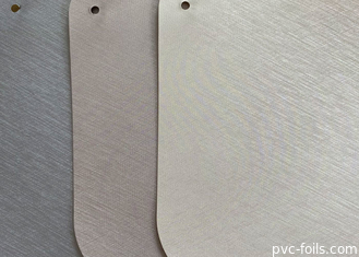 Silbernes gebürstet prägte dekorative Folien-Rolle PVCs feuerfest machen 3D prägte