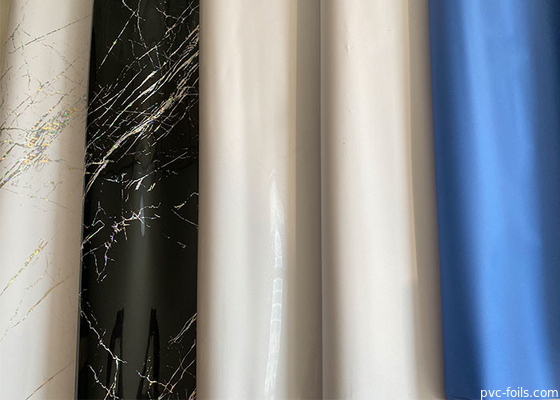 Hochglänzende 0,18 mm PVC-Möbelfolienrollen für die Dekoration von Innenflächen
