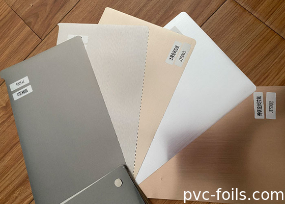 Vielseitiges Meta--Silber bürsten dekorativen Film Farbe-PVCs für Haushaltsgerät-Platte