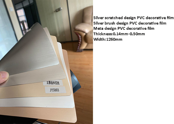 0.50mm schmutziger dekorativer Antifilm PVCs für Cabinetry-Türen