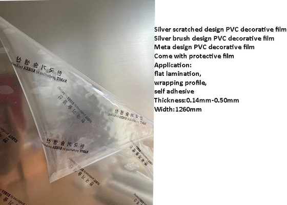 0.50mm schmutziger dekorativer Antifilm PVCs für Cabinetry-Türen
