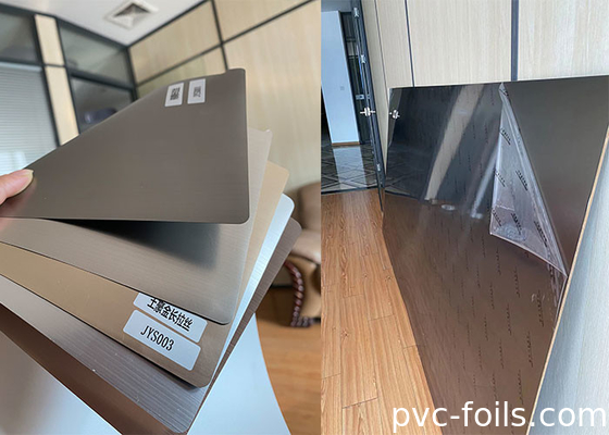 dauerhaftes Meta- bürsten dekorativen Film PVCs für Innenplatten-Laminierung