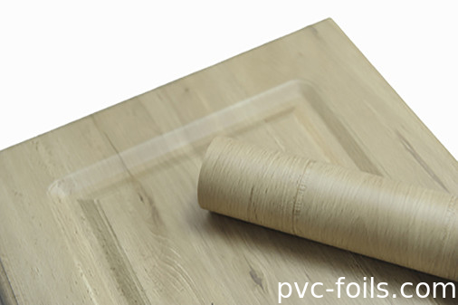 Möbel PVC Oberflächenfolie Holzkorn Design Maßgeschneiderte Dicke Für Lamination