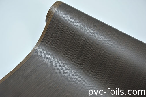 Foshan Custom Holzkorn PVC-Dekorationsfolie für Membrantüren