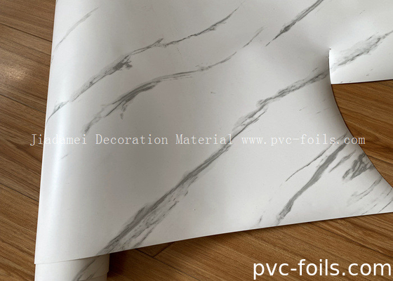 PVC-Dekorationsfilm aus weißem Marmor für Membranpresse