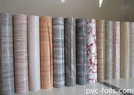 Weiße Marmor-Design-PVC-Membranfilmrolle für Tischdekoration