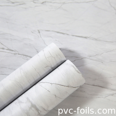 Hochglänzender PVC-Laminationsfilm aus Marmor für Fensterdecken aus Kunststoff