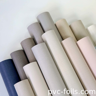 PVC-Dekorationsfolie für Möbeloberfläche, geprägte Stoffe