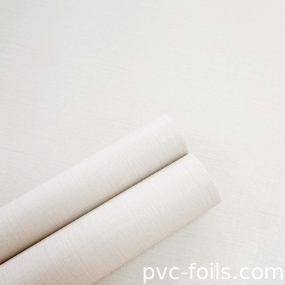 Gewebe geprägte PVC-Membranfolie für MDF-Türen, Membrandrücken