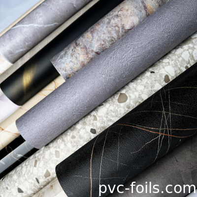 Neue Marmor-Design-PVC-Membranfolie für Möbelschränke