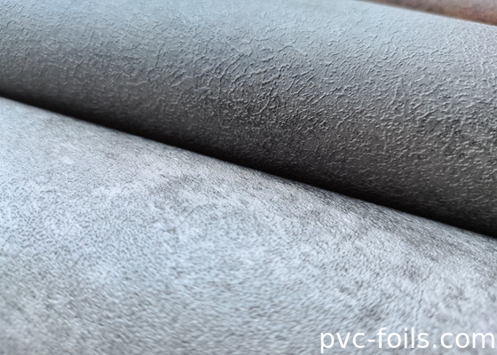Grauer Zement Textur PVC Dekorationsfilm für Innenwandplatten