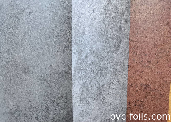 Moderne Grauzement Textur PVC Dekorationsfilm für Wandplatten