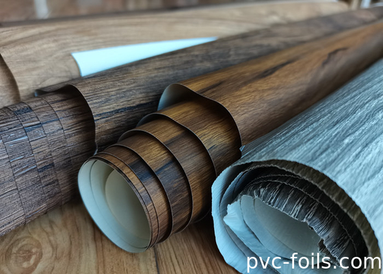 Dunkle Walnussholz-PVC-Folien für die Umschließung von Schränken