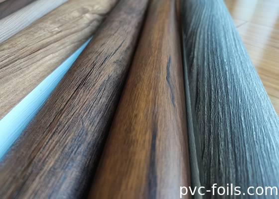Dunkle Walnussholz-PVC-Folien für die Umschließung von Schränken