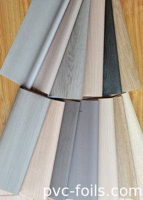 Matte Holzkorn PVC-Innenfolie für Möbeloberflächendekoration