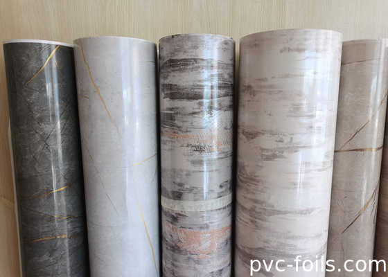 1400 mm glänzende Marmor-PVC-Film für Vakuum-Membranpresse