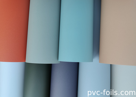 Solidfarbiger Soft Touch PVC Dekorationsfilm für Vakuumpressen und Membrantüren