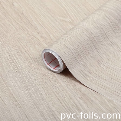 China Fabrik Großhandel Naturholz Muster Vinyl selbstklebende PVC-Film für Möbeldekoration