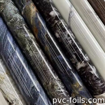 2025 Marmor-Effekt PVC-Laminationsfilm für Schranktüren und PVC-Blätter