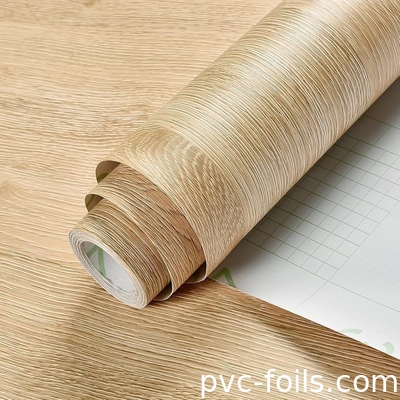Holzkorn selbstklebende abnehmbare PVC-Vinylfolie für Möbelbeschichtungen
