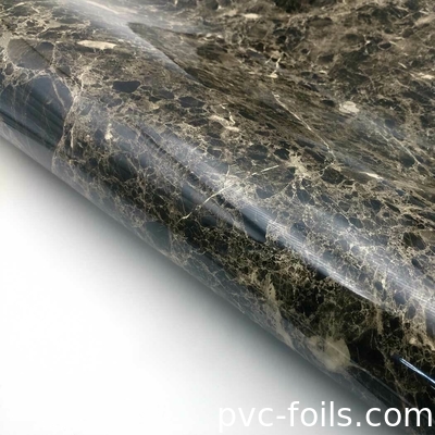 PVC-Membranfolie mit hochglänzendem Marmor-Effekt für Innenarchitektur