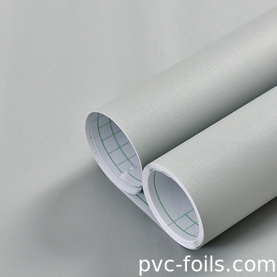 Festfarbige matte graue selbstklebende PVC-Folien - Schälen und kleben für Möbeloberflächen