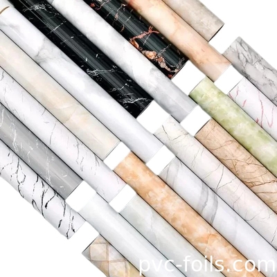 Hochglanz Marmor Design selbstklebende Vinylfolie Premium PVC Aufkleber für Arbeitsplattenverpackung