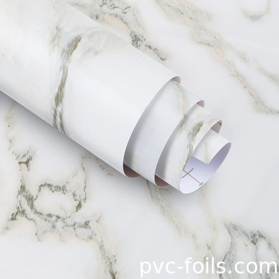Hochglanz Marmor Design selbstklebende Vinylfolie Premium PVC Aufkleber für Arbeitsplattenverpackung
