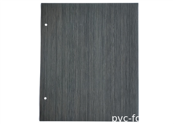 Schwarze Holzkorn geprägte PVC-Dekorationsfolie für MDF-Schranktür Vakuummembranpresse