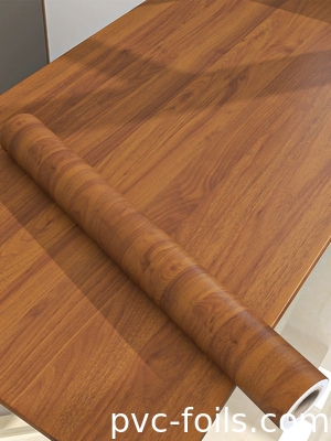 DIY-freundliche PVC-Dekorationsfolie für Möbel Makeover Matte Holz-Getreide