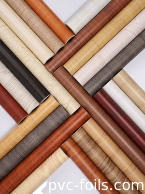 Italienisch inspirierte PVC-Dekorationsfolie aus Holzkorn für Möbeltüren