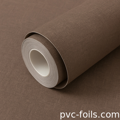 Gewebe Textur Feste Farbe PVC Textur Selbstklebstoff Wandbeschichtung Für Innenwanddekoration