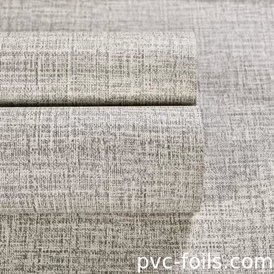 Gewebe Textur Feste Farbe Pvc Selbstklebfilm für die Dekoration von Hotels Renovierung