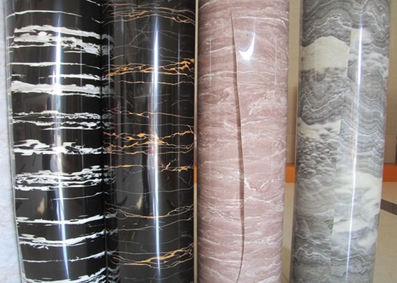 PVC-Dekorationsfilm mit schwarzem Marmoreffekt für Möbelplatten