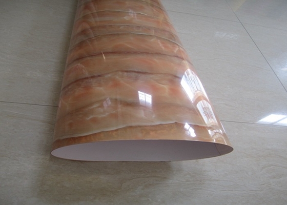 Erhitzender beständiger Hochglanz PVC-Film für Türen marmorn Effekt